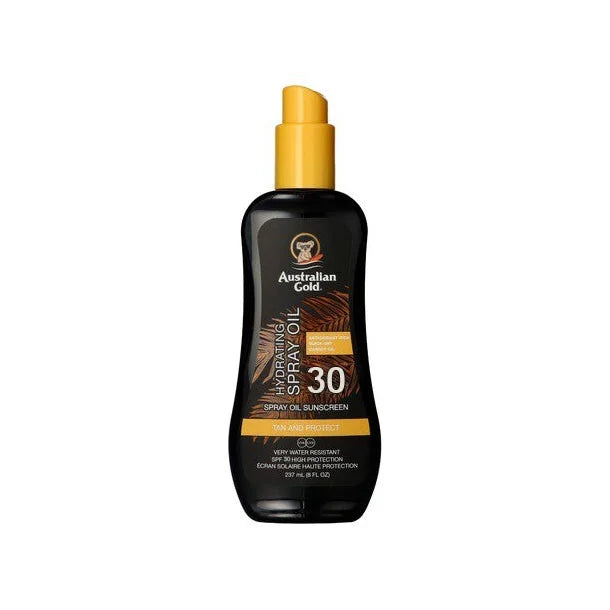 Svaghed Foragt minimal Australian Gold - Solcreme Carrot Oil Spray faktor 30 237ml – Frisøren &  Baronen