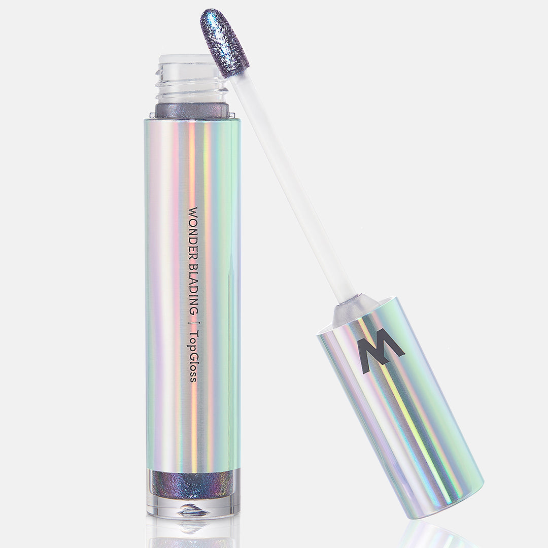 Wonderskin - Wonder Blading Top Gloss - Blue Glitter