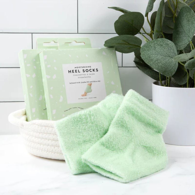 Voesh - Moisturizing Heel Socks - Mint