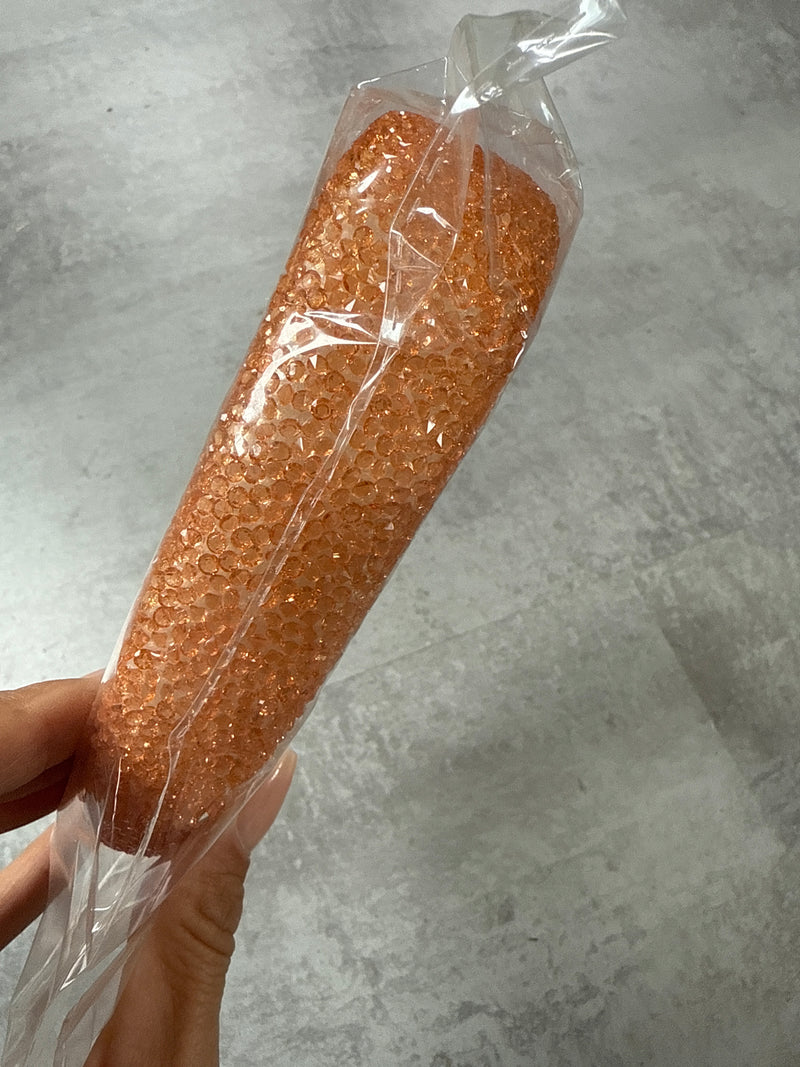 Hårbøjle – orange sten