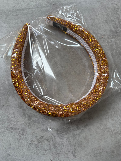 Hårbøjle – guld sten