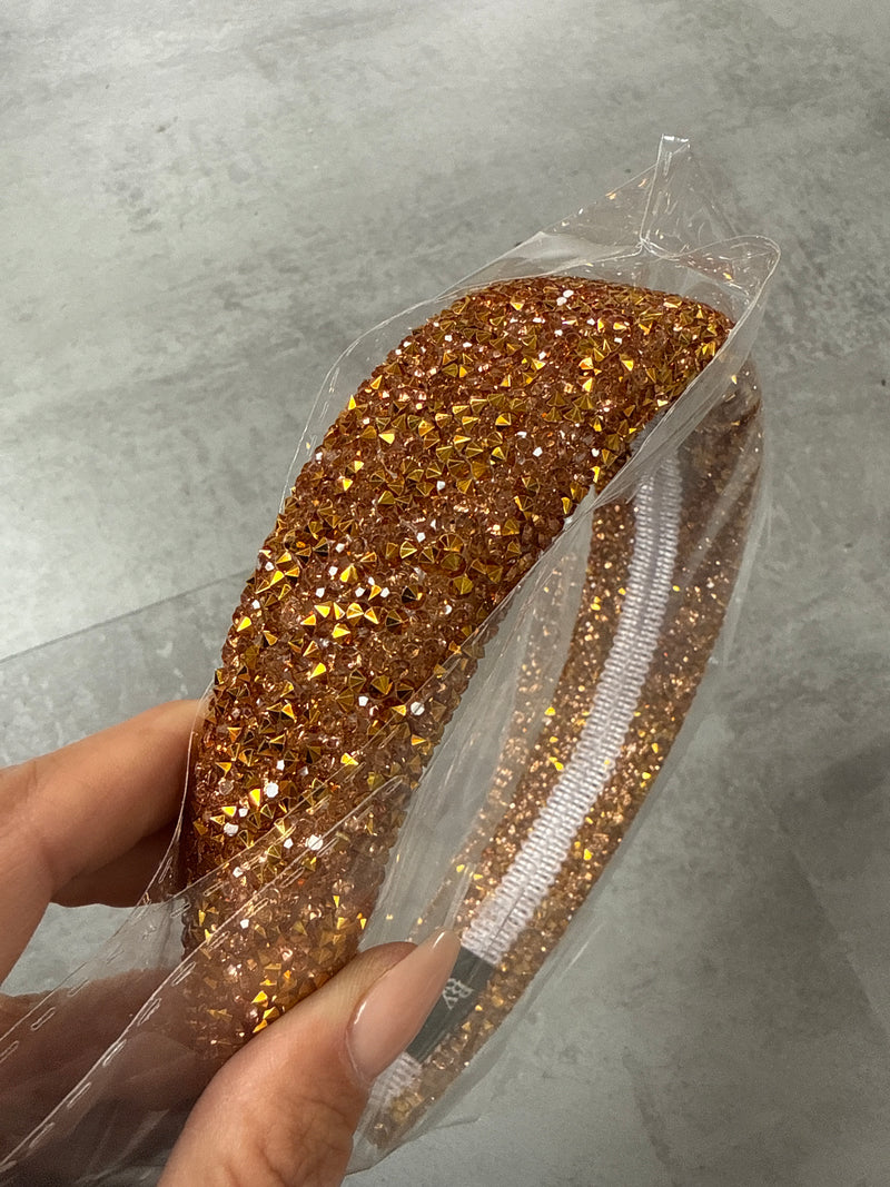 Hårbøjle – guld sten