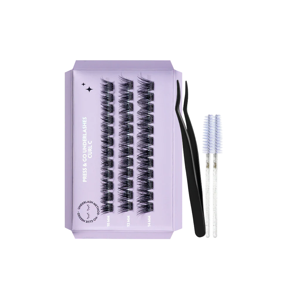 G Beauty Lashes - Press & Go Underlashes - Rave KIT