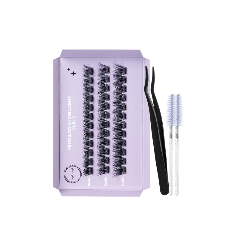 G Beauty Lashes - Press & Go Underlashes - Rave KIT