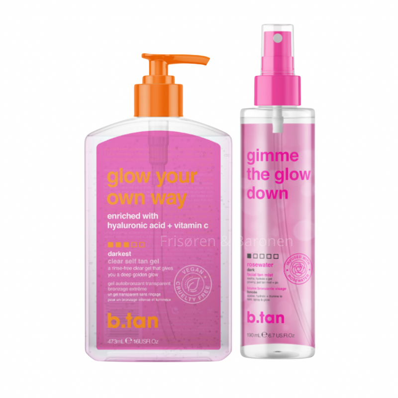 b.tan – Glow Your Own Way –  Clear tanning gel 🩷 & Gimme the glow down tan mist