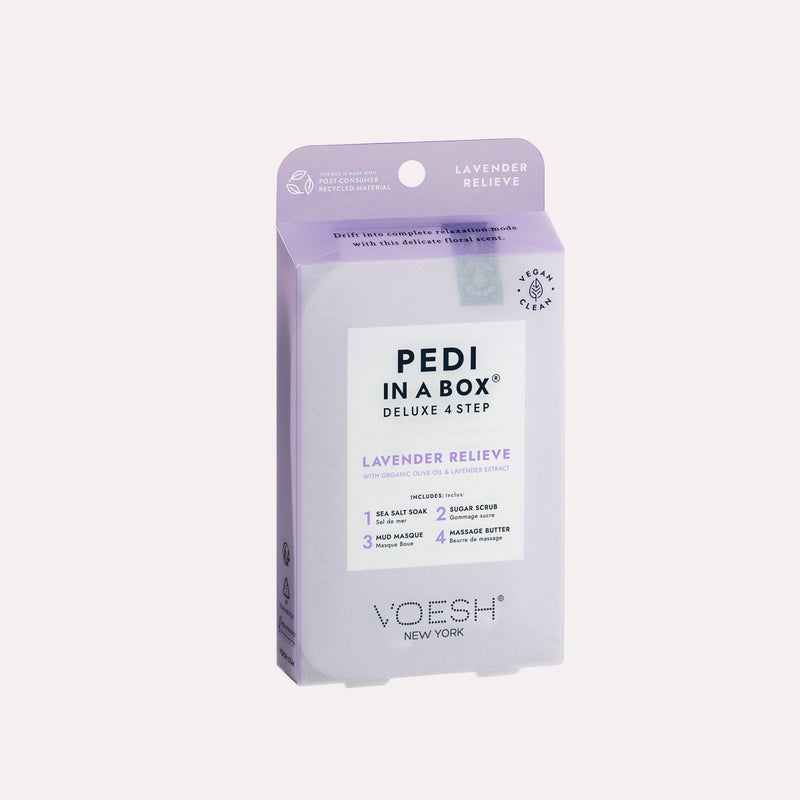 Voesh Pedi in a Box deluxe - Lavendel Relieve