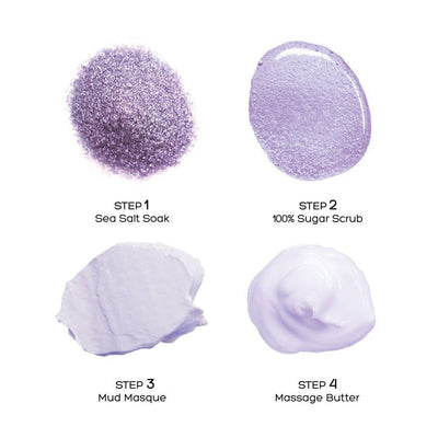 Voesh Pedi in a Box deluxe - Lavendel Relieve