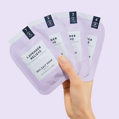Voesh Pedi in a Box deluxe - Lavendel Relieve