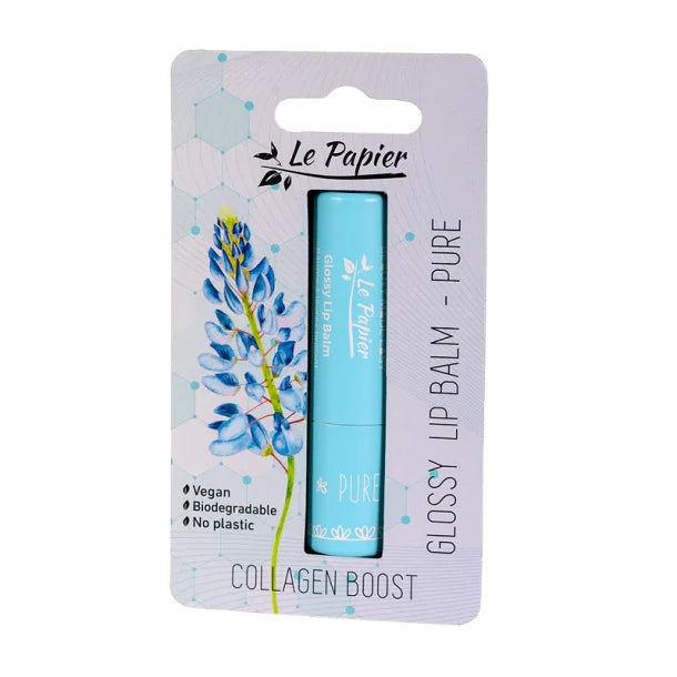 LE PAPIER - COLLAGEN BOOST - GLOSSY LIP BALM - PURE