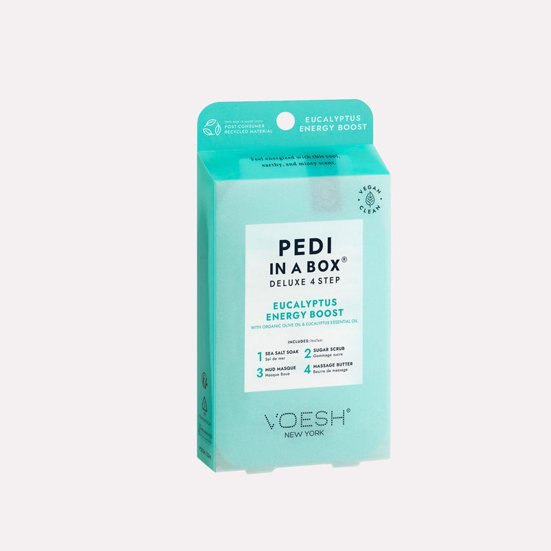 Voesh Pedi in a Box deluxe, 4 step. Eucalyptus Energi Boost