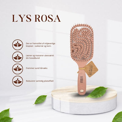 Nordic Bio Brush - Paddel Lys Rosa 100% genanvendelig