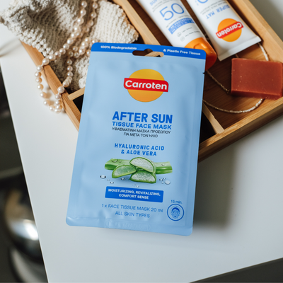 Carroten After sun Tissue Face Mask - 20 ml
