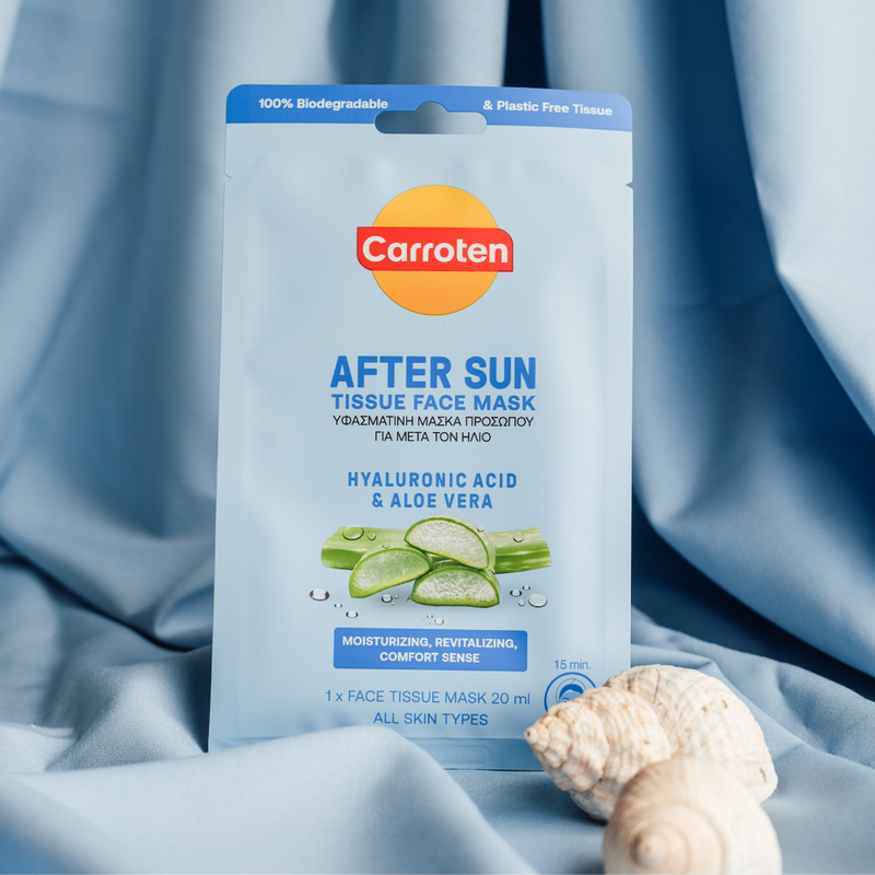 Carroten After sun Tissue Face Mask - 20 ml