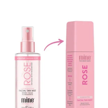 Minetan – Illuminating facial tan mist, Rose 100 ml