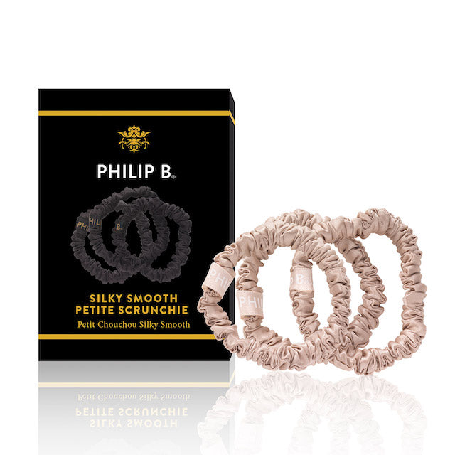 Philip B. Petite Champagne Scrunchie (tre stk)