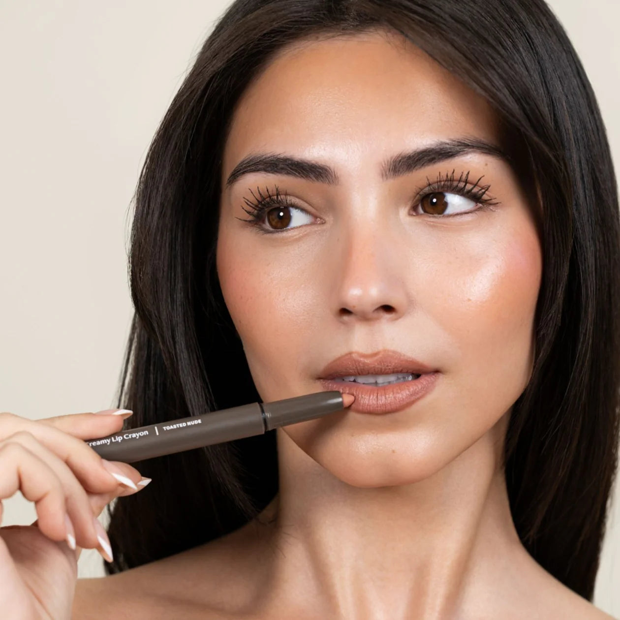 Sanzi Beauty Creamy Lip Crayon - Toasted Nude