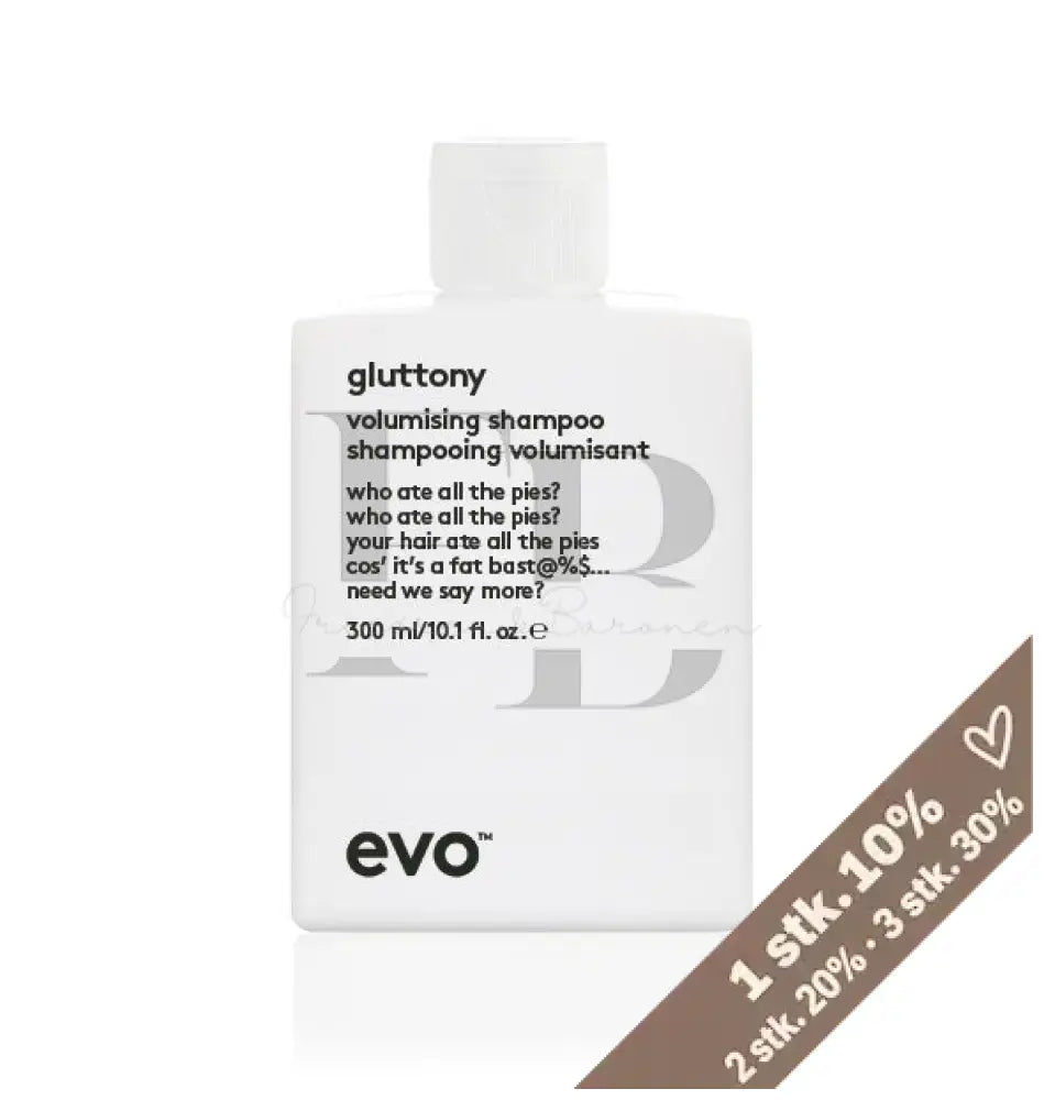 Evo gluttony volumising shampoo - 300ml