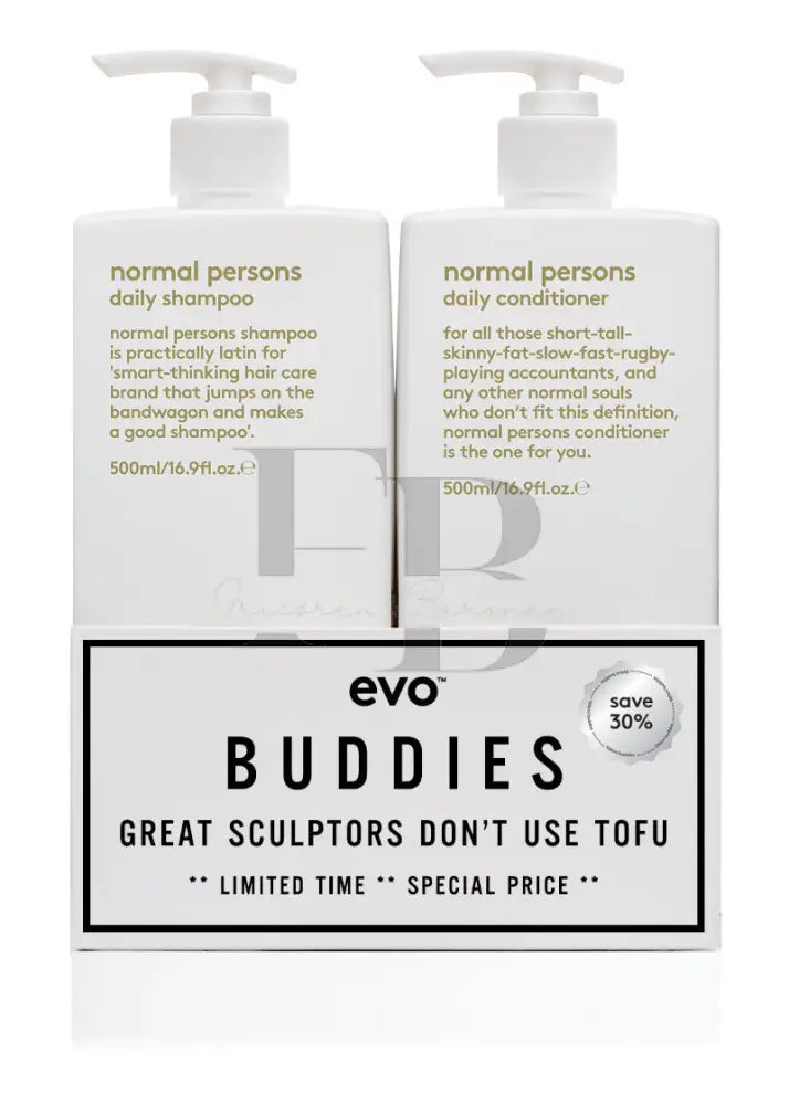 Evo - Normal Persons Buddies Shampoo & Conditioner 2x - 500ml