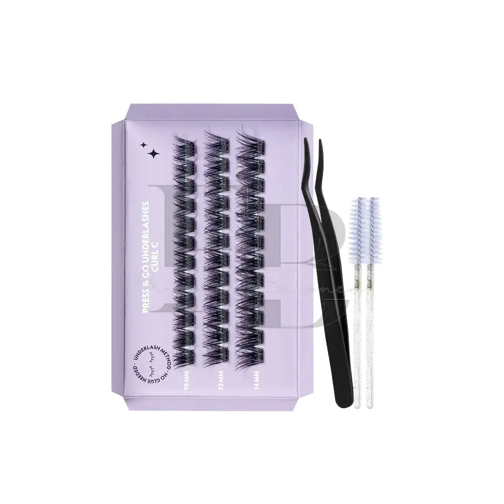 G Beauty Lashes - Press & Go Underlashes - Rave KIT