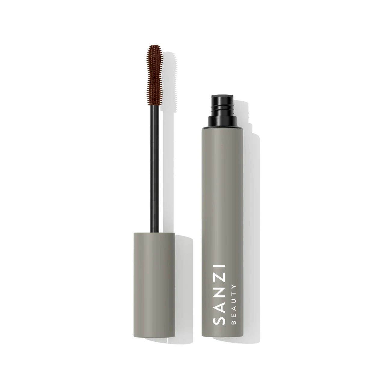 Sanzi Beauty Mascara Volume Curl - With eye lash serum BRUN 6ml (er ikke med i tilbudet 2 for 1)
