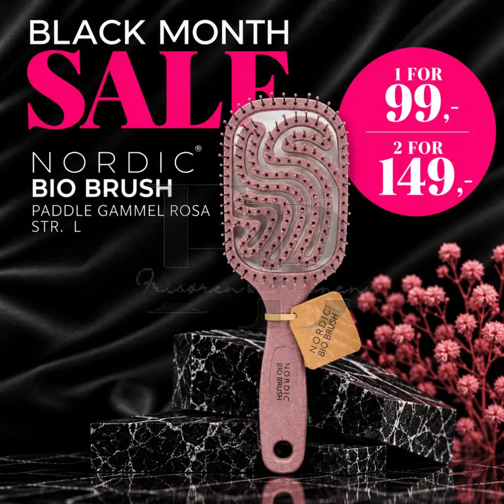 Nordic Bio Brush - Paddle Gammel Rosa Str. L