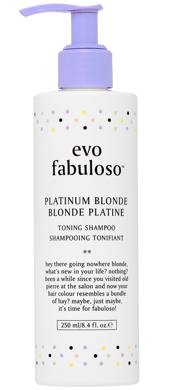 EVO - FABULOSO PLATINUM BLOND SHAMPOO 250ML - frisøren & baronen