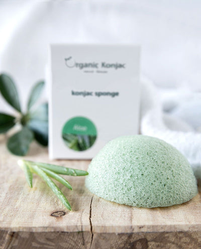 Organic Konjac Svamp Peppermint – Fedtet hud