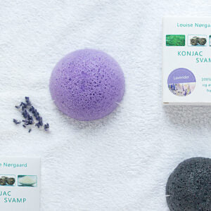 Organic Konjac Svamp Lavender – Sart, rød og stresset hud